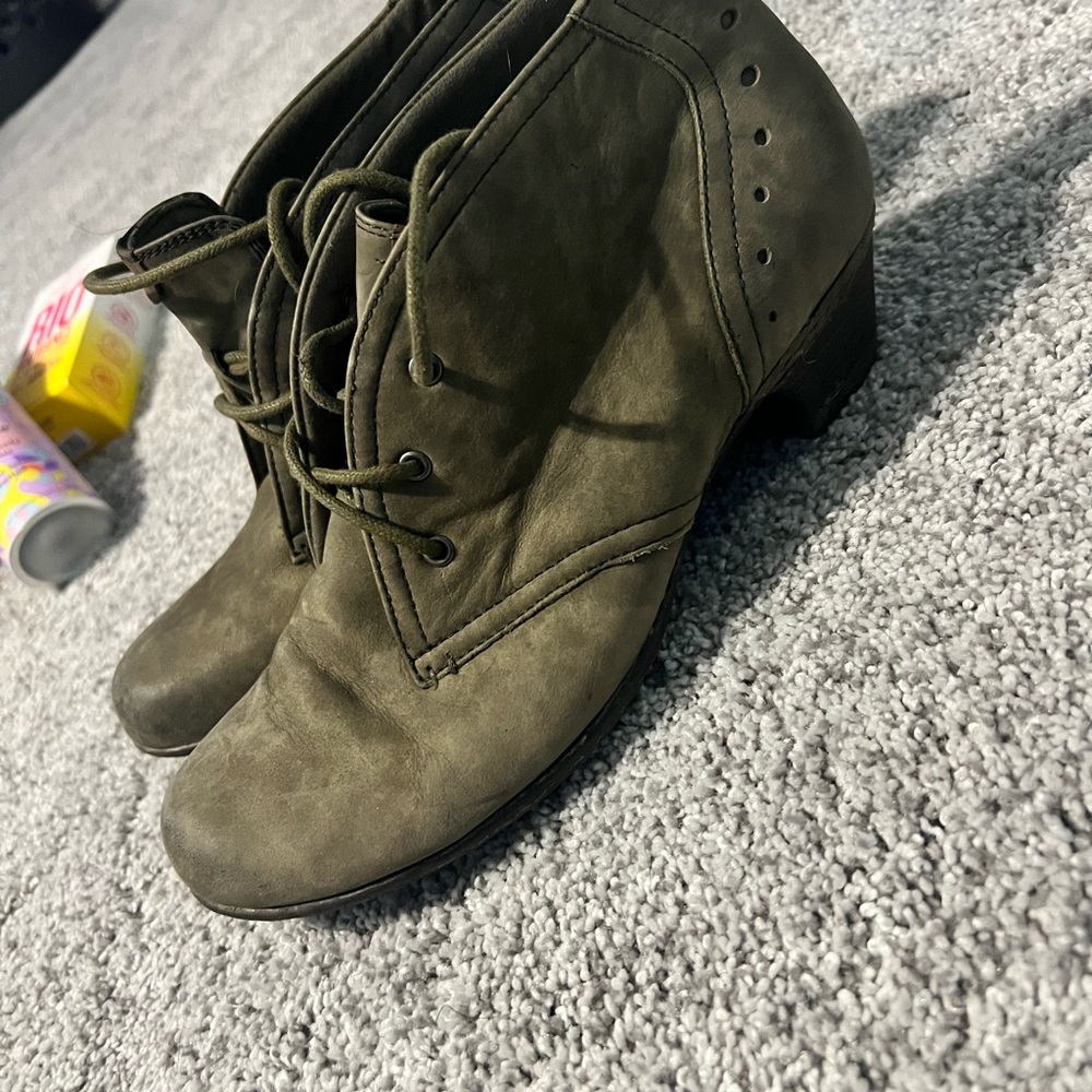 Stylish Olive Ankle Boots